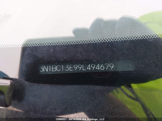 12590521 :رقم المزاد ، 3N1BC13E99L494679 vin ، 2009 Nissan Versa S/sl مزاد بيع