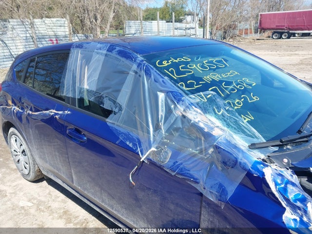 Aukcja sprzedaży 2022 Subaru Impreza, vin: 4S3GTAB67N3715683, numer aukcji: 12590537