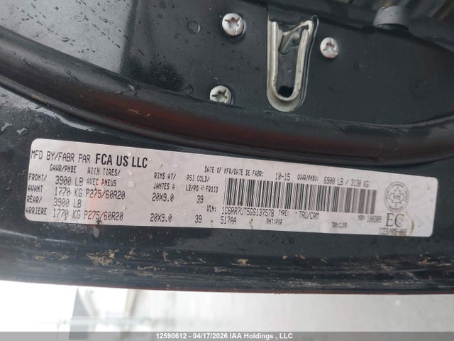 1C6RR7UT5GS137578 RAM 1500 Sport