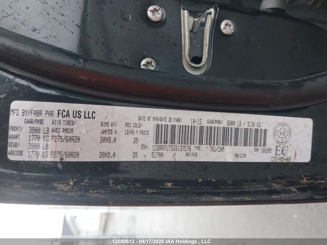 1C6RR7UT5GS137578 RAM 1500 Sport