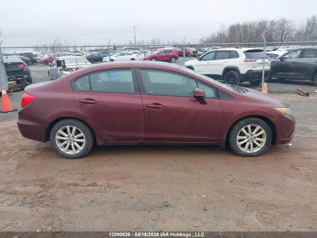 2012 Honda Civic Exl მანქანა იყიდება აუქციონზე, vin: 2HGFB2F90CH048038, აუქციონის ნომერი: 12590636