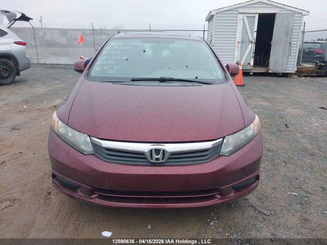 2012 Honda Civic Exl მანქანა იყიდება აუქციონზე, vin: 2HGFB2F90CH048038, აუქციონის ნომერი: 12590636