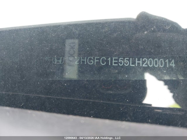 12590643 :رقم المزاد ، 2HGFC1E55LH200014 vin ، 2020 Honda Civic Si Si مزاد بيع