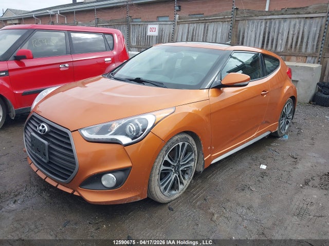 12590675 :رقم المزاد ، KMHTC6AE7GU288146 vin ، 2016 Hyundai Veloster Turbo مزاد بيع