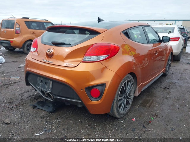 12590675 :رقم المزاد ، KMHTC6AE7GU288146 vin ، 2016 Hyundai Veloster Turbo مزاد بيع