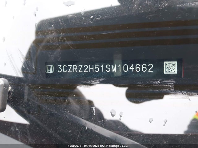 2025 Honda Hr-v Sport-b მანქანა იყიდება აუქციონზე, vin: 3CZRZ2H51SM104662, აუქციონის ნომერი: 12590677