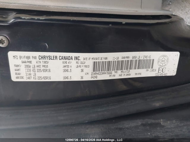 Продажа на аукционе авто 2010 Dodge Grand Caravan Se, vin: 2D4RN4DE9AR476666, номер лота: 12590726