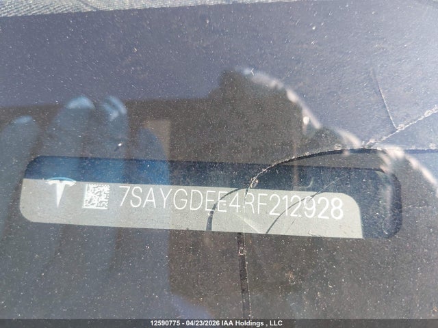 Aukcja sprzedaży 2024 Tesla Model Y, vin: 7SAYGDEE4RF212928, numer aukcji: 12590775