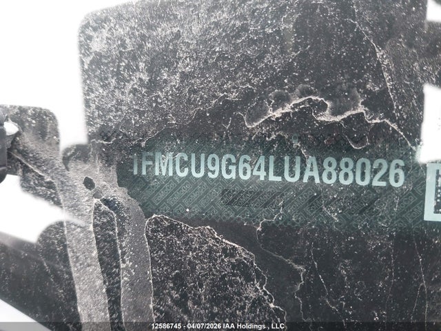 2020 Ford Escape Se მანქანა იყიდება აუქციონზე, vin: 1FMCU9G64LUA88026, აუქციონის ნომერი: 12586745