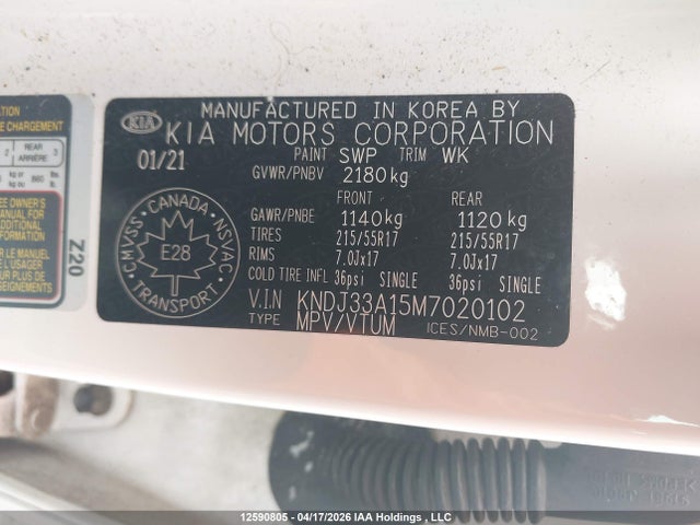 KNDJ33A15M7020102 KIA Soul Ev Limited