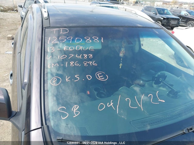 12590881 :رقم المزاد ، JN8AS5MV7DW107488 vin ، 2013 Nissan Rogue Sv مزاد بيع