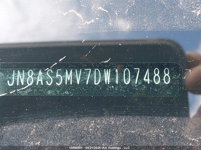12590881 :رقم المزاد ، JN8AS5MV7DW107488 vin ، 2013 Nissan Rogue Sv مزاد بيع
