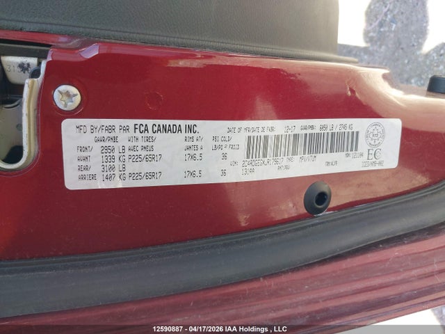 12590887 :رقم المزاد ، 2C4RDGEGXJR179617 vin ، 2018 Dodge Grand Caravan Gt مزاد بيع