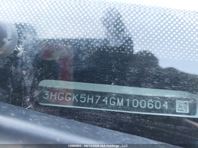3HGGK5H74GM100604 Honda Fit Ex/exl