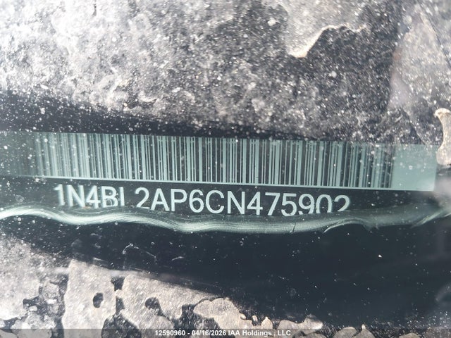 12590960 :رقم المزاد ، 1N4BL2AP6CN475902 vin ، 2012 Nissan Altima Sr مزاد بيع