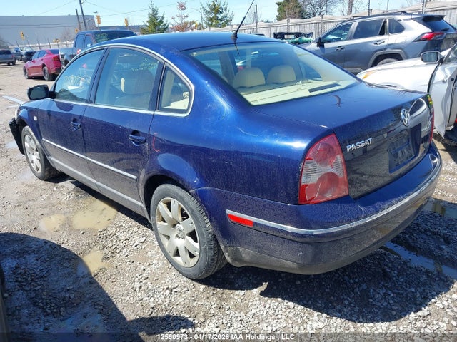 Aukcja sprzedaży 2003 Volkswagen Passat Glx 4motion, vin: WVWTH63B73P268805, numer aukcji: 12590973