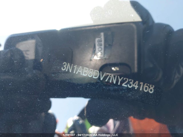 2022 Nissan Sentra მანქანა იყიდება აუქციონზე, vin: 3N1AB8DV7NY234168, აუქციონის ნომერი: 12591007