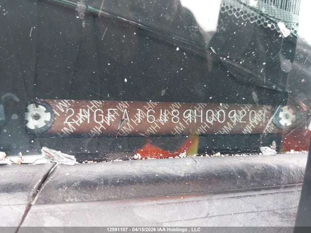 Aukcja sprzedaży 2009 Honda Civic Dx-g, vin: 2HGFA16489H009207, numer aukcji: 12591107