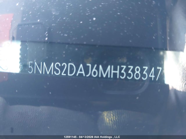 Продажа на аукционе авто 2021 Hyundai Santa Fe Sel, vin: 5NMS2DAJ6MH338347, номер лота: 12591145