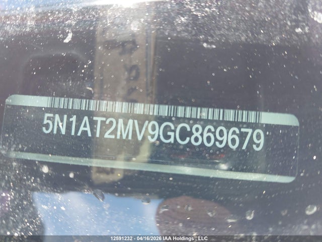 5N1AT2MV9GC869679 Nissan Rogue S/sl Premium/sv