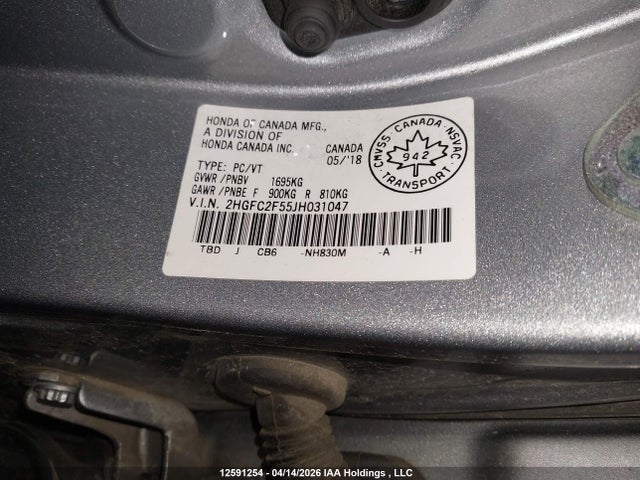 2HGFC2F55JH031047 Honda Civic