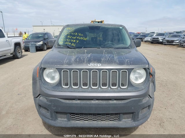 Продажа на аукционе авто 2016 Jeep Renegade Sport, vin: ZACCJBAT2GPC51427, номер лота: 12591270