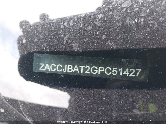 Продажа на аукционе авто 2016 Jeep Renegade Sport, vin: ZACCJBAT2GPC51427, номер лота: 12591270