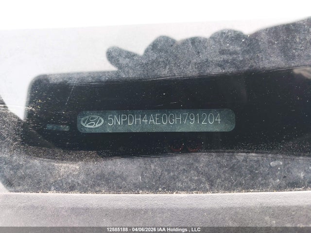 12585188 :رقم المزاد ، 5NPDH4AE0GH791204 vin ، 2016 Hyundai Elantra Le-r مزاد بيع