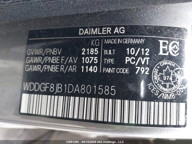 2013 Mercedes-benz C 350 4matic მანქანა იყიდება აუქციონზე, vin: WDDGF8JB1DA801585, აუქციონის ნომერი: 12591293