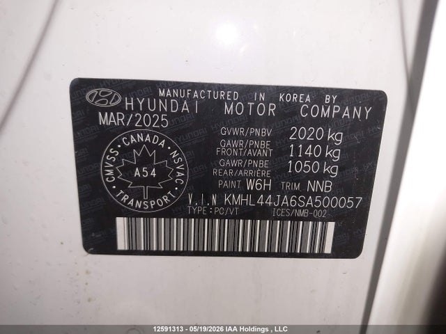 Продажа на аукционе авто 2025 Hyundai Sonata, vin: KMHL44JA6SA500057, номер лота: 12591313