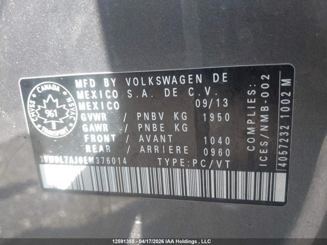 3VWDL7AJ0EM376014 Volkswagen Jetta 2.0 Tdi Comfortline/2.0 Tdi Highline/2.0 Tdi Trendline+