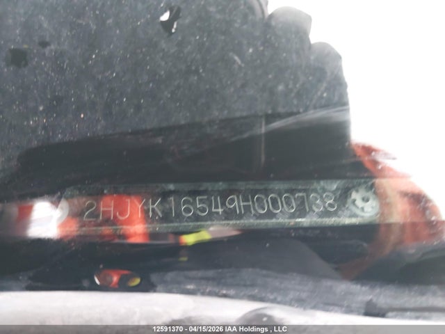 12591370 :رقم المزاد ، 2HJYK16549H000738 vin ، 2009 Honda Ridgeline Rtl مزاد بيع