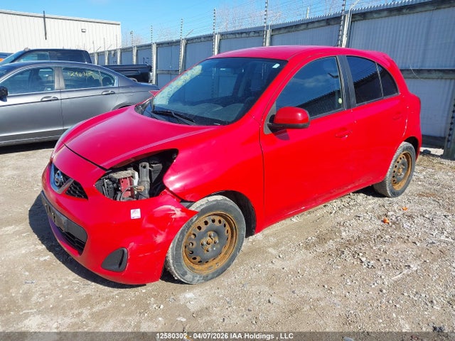 2015 Nissan Micra S/sr/sv მანქანა იყიდება აუქციონზე, vin: 3N1CK3CP8FL256094, აუქციონის ნომერი: 12580302