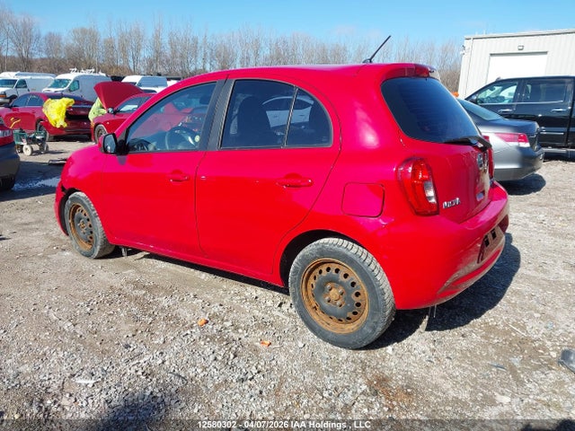 2015 Nissan Micra S/sr/sv მანქანა იყიდება აუქციონზე, vin: 3N1CK3CP8FL256094, აუქციონის ნომერი: 12580302