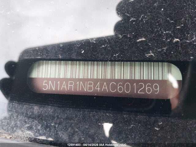 12591403 :رقم المزاد ، 5N1AR1NB4AC601269 vin ، 2010 Nissan Pathfinder Se مزاد بيع