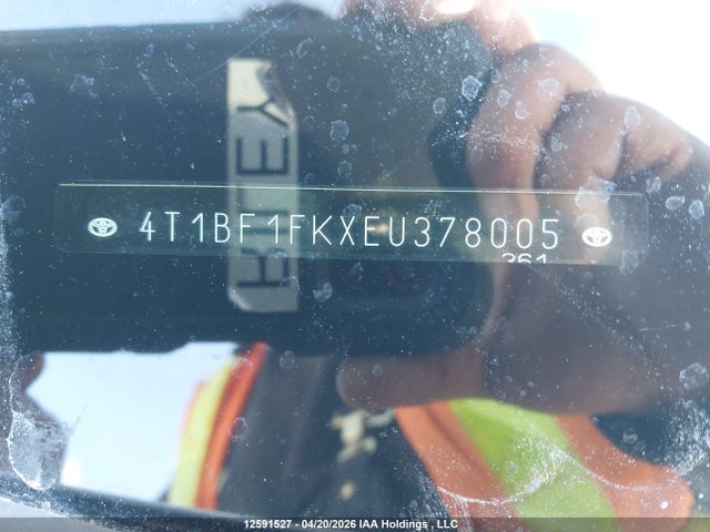 12591527 :رقم المزاد ، 4T1BF1FKXEU378005 vin ، 2014 Toyota Camry Se مزاد بيع
