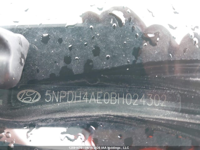2011 Hyundai Elantra მანქანა იყიდება აუქციონზე, vin: 5NPDH4AE0BH024302, აუქციონის ნომერი: 12591670