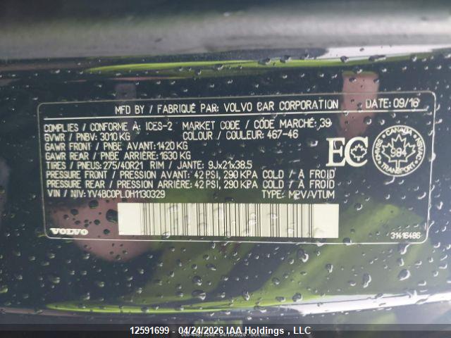 YV4BC0PL0H1130329 Volvo Xc90 T8