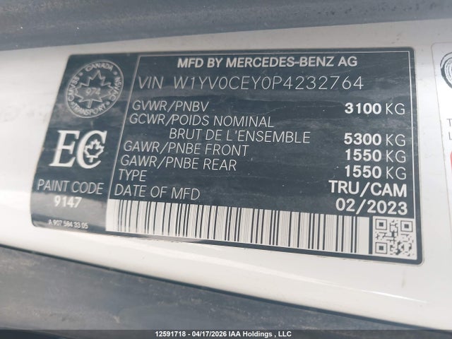 W1YV0CEY0P4232764 Mercedes-Benz Metris