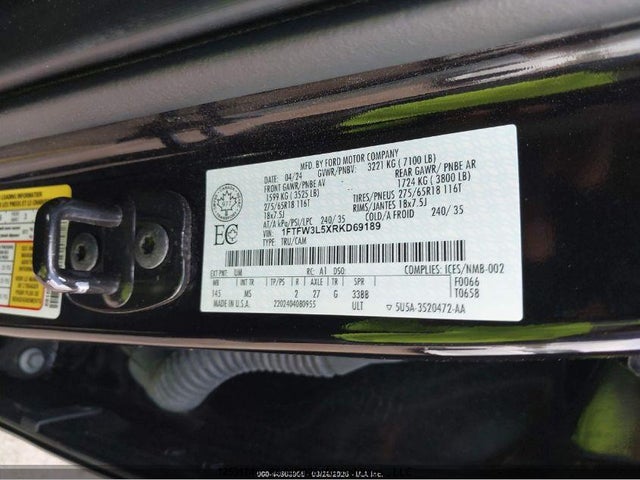 1FTFW3L5XRKD69189 Ford F-150 Xlt
