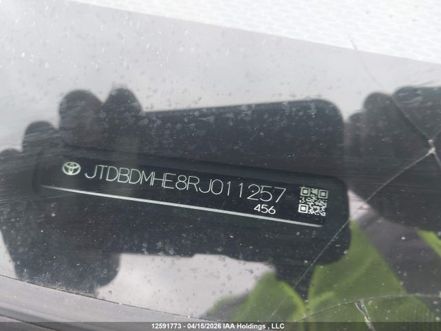 Продаж на аукціоні авто 2024 Toyota Corolla Le/se/night Shade, vin: JTDBDMHE8RJ011257, номер лоту: 12591773