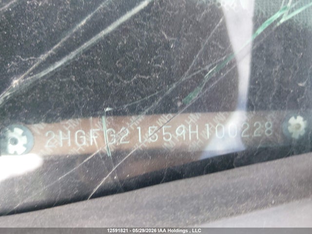 Продаж на аукціоні авто 2009 Honda Civic Cpe, vin: 2HGFG21559H100228, номер лоту: 12591821