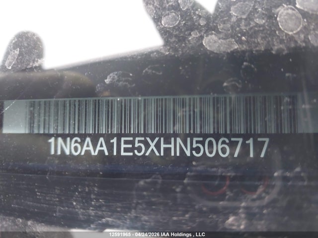 Продаж на аукціоні авто 2017 Nissan Titan Platinum Reserve/pro-4x/s/sl/sv, vin: 1N6AA1E5XHN506717, номер лоту: 12591965
