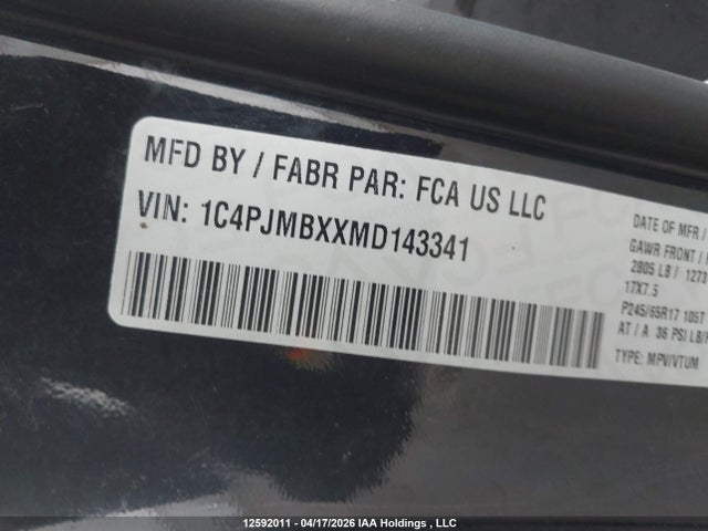 Jeep Cherokee Trailhawk 2021 1C4PJMBXXMD143341 Image 9