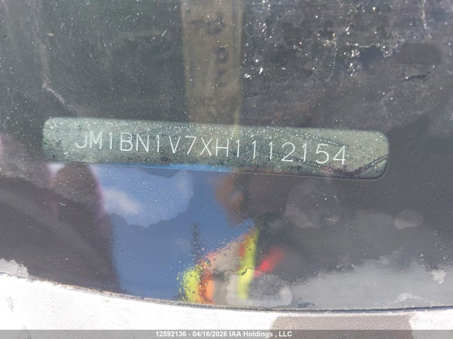 12592136 :رقم المزاد ، JM1BN1V7XH1112154 vin ، 2017 Mazda 3 Touring مزاد بيع