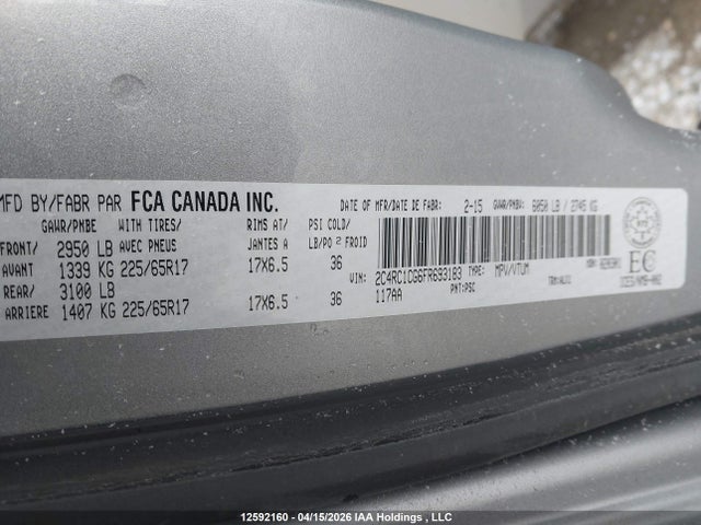 2C4RC1CG6FR693183 Chrysler Town &amp; Country Touring-l