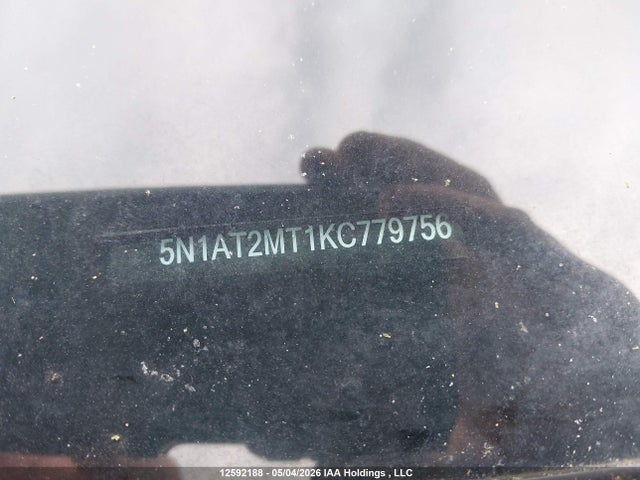 2019 Nissan Rogue S/sl/sv მანქანა იყიდება აუქციონზე, vin: 5N1AT2MT1KC779756, აუქციონის ნომერი: 12592188