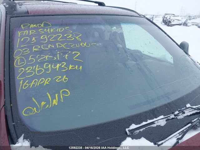 Продажа на аукционе авто 2003 Buick Rendezvous, vin: 3G5DA03E23S526172, номер лота: 12592238