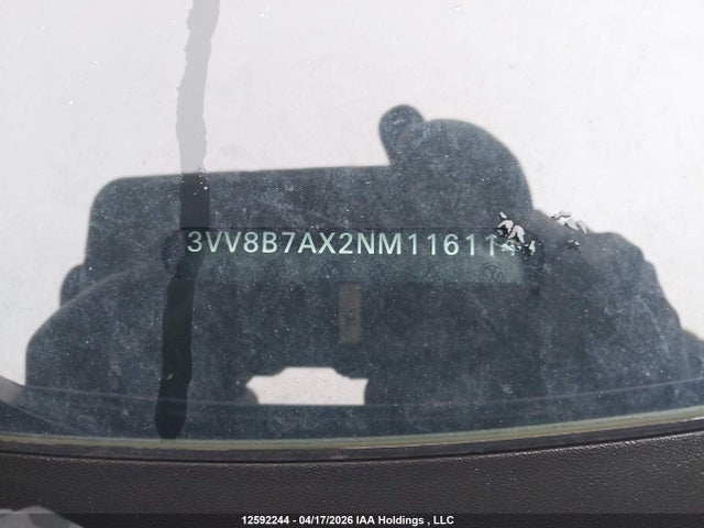 Aukcja sprzedaży 2022 Volkswagen Tiguan Comfortline R-line Black Edition, vin: 3VV8B7AX2NM116114, numer aukcji: 12592244