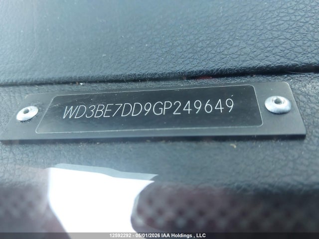 12592292 :رقم المزاد ، WD3BE7DD9GP249649 vin ، 2016 Mercedes-benz Sprinter 2500 Standard Roof مزاد بيع